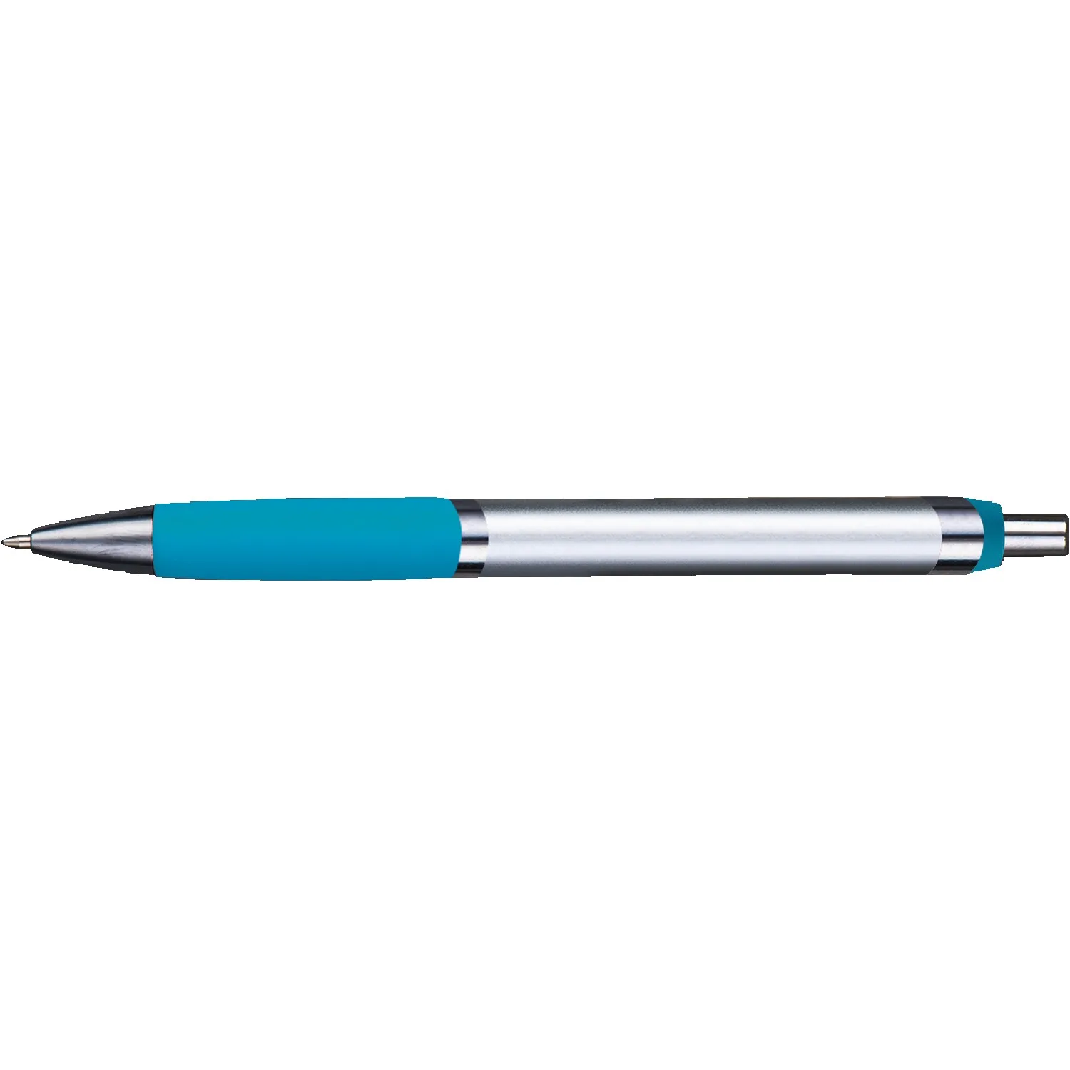 Silver/Teal Blue Blank Back View