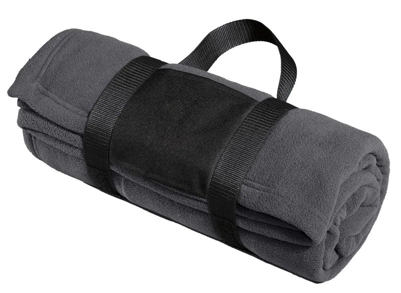 Port Authority® Fleece Blanket with Carrying Strap.