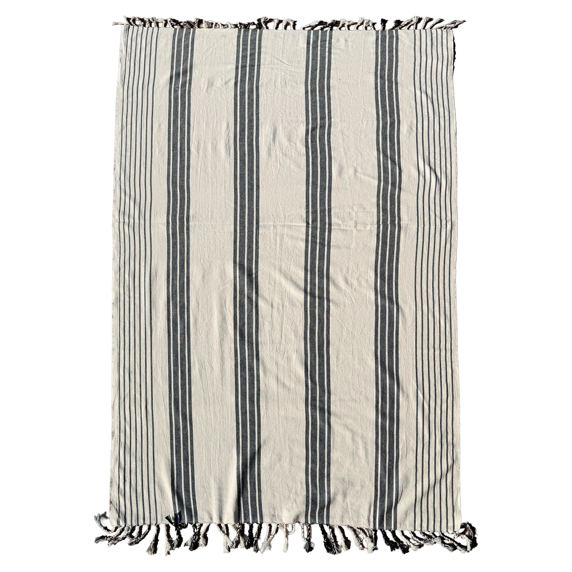 Ivory Shore Multi-Stripe Pesh (Embroidered) view 2