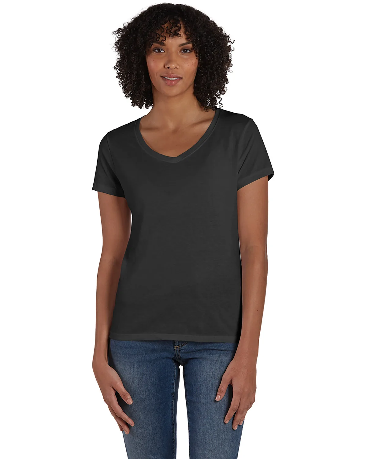 Hanes Printables Ladies' Perfect-T Triblend V-Neck T-shirt view 7