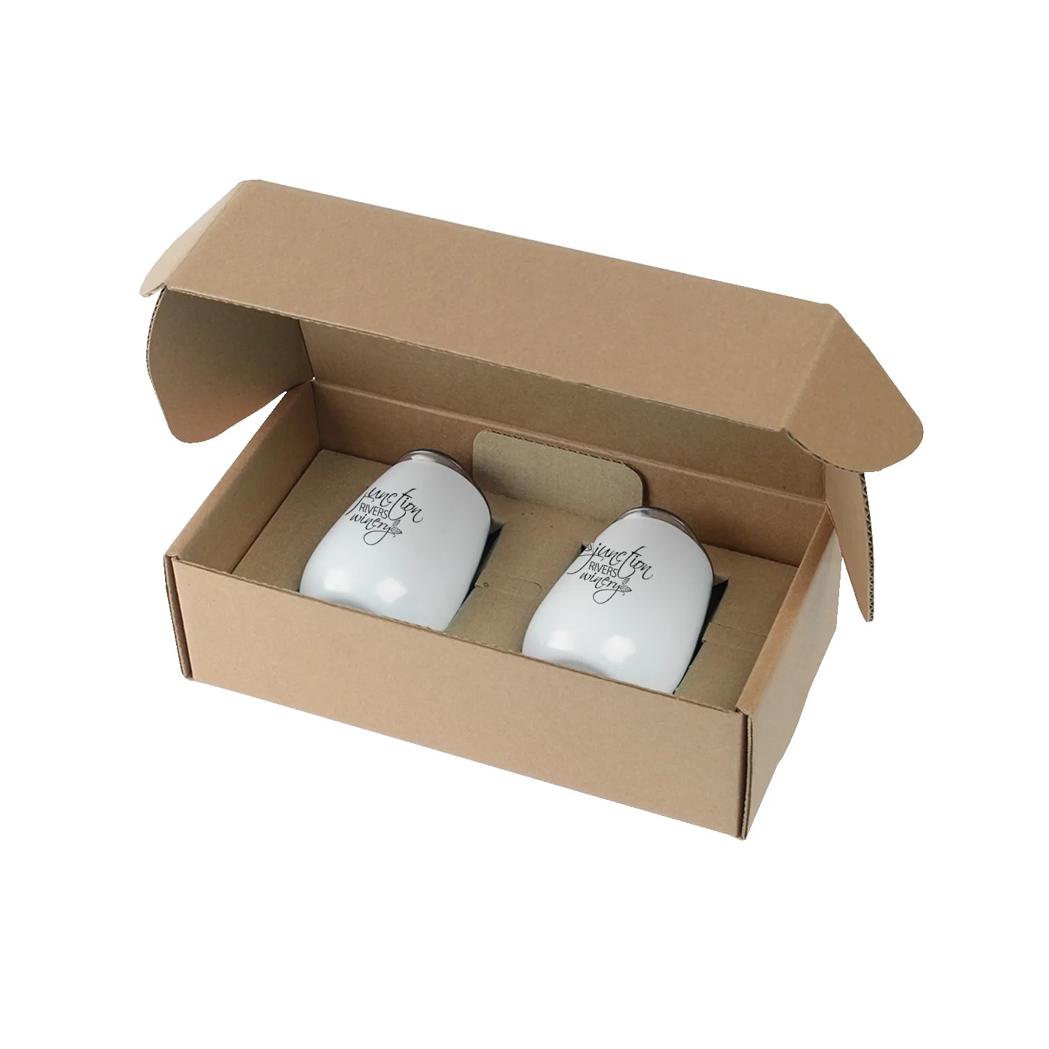 Stainless Steel Stemless Wine Glasses Gift Box Set view 6