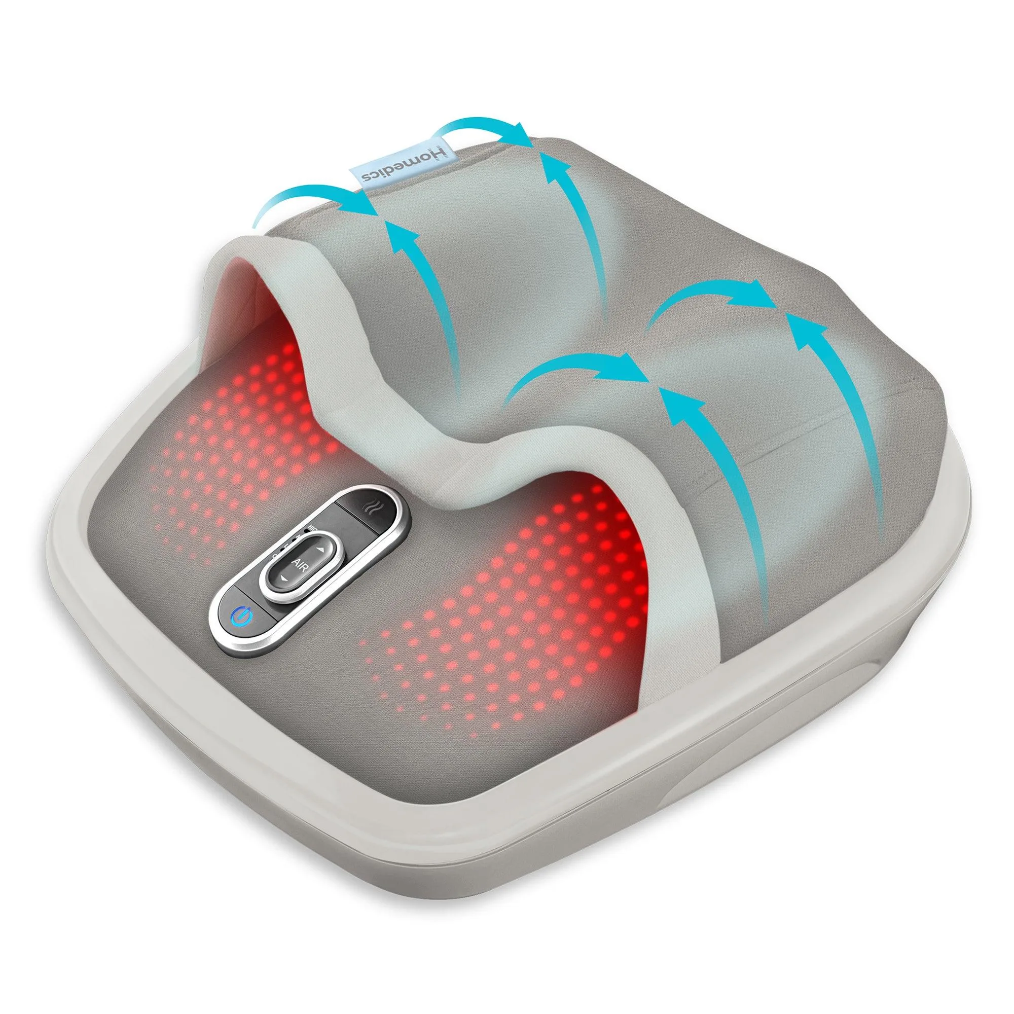 Homedics Shiatsu Air Max Foot Massager W/ Heat Gray