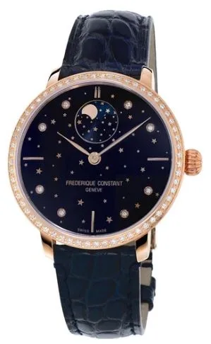Citizen® Frederique Constant Ladies Slimline Moonphase Stars Watch