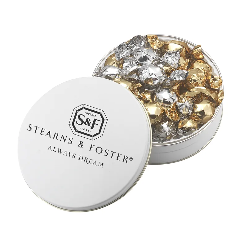 Glad Tidings Tin w/ Twist-Wrapped Chocolate Truffles