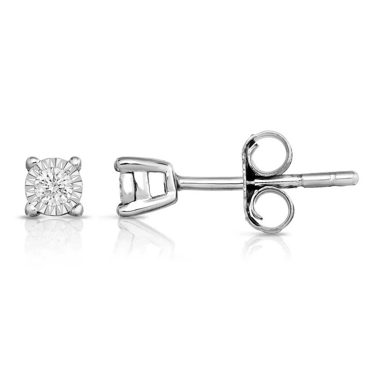 Jilco Inc Diamond Solitaire Earrings - .10twt