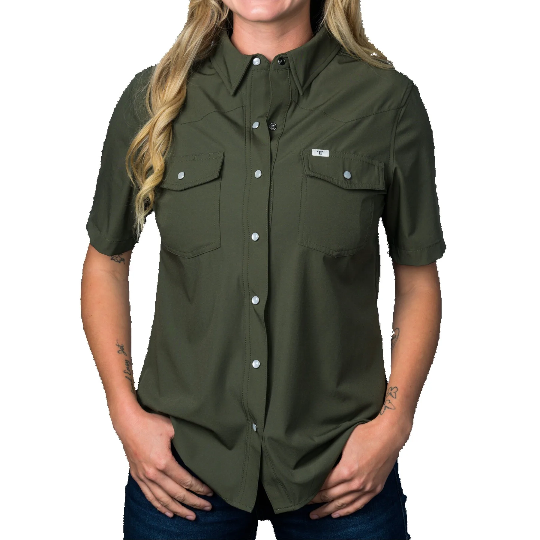 Women's Ferrell® Short Sleeve Snap Shirt view 5
