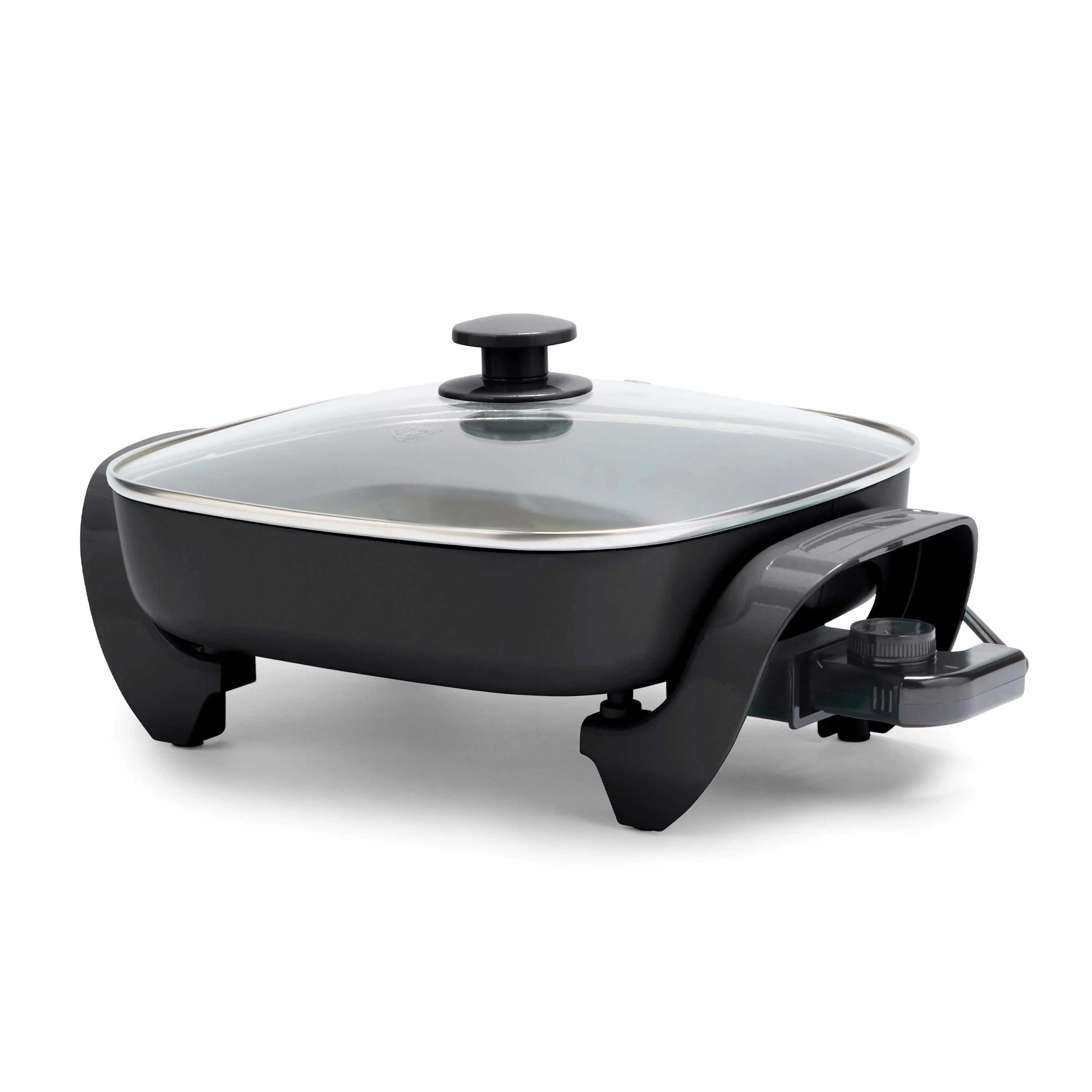 GreenLife Healthy Power 5Qt Nonstick Electirc Square Skillet Black