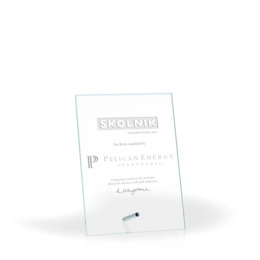 Xander Clear Glass Award view 3