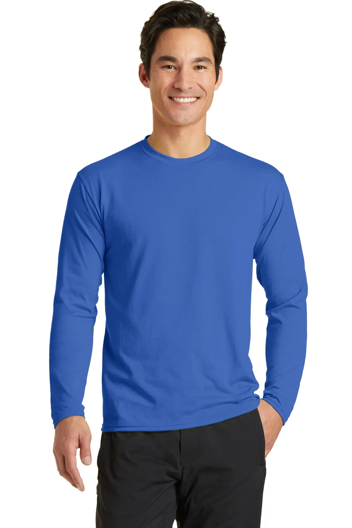 Port & Co™ Long Sleeve Performance Blend Tee.