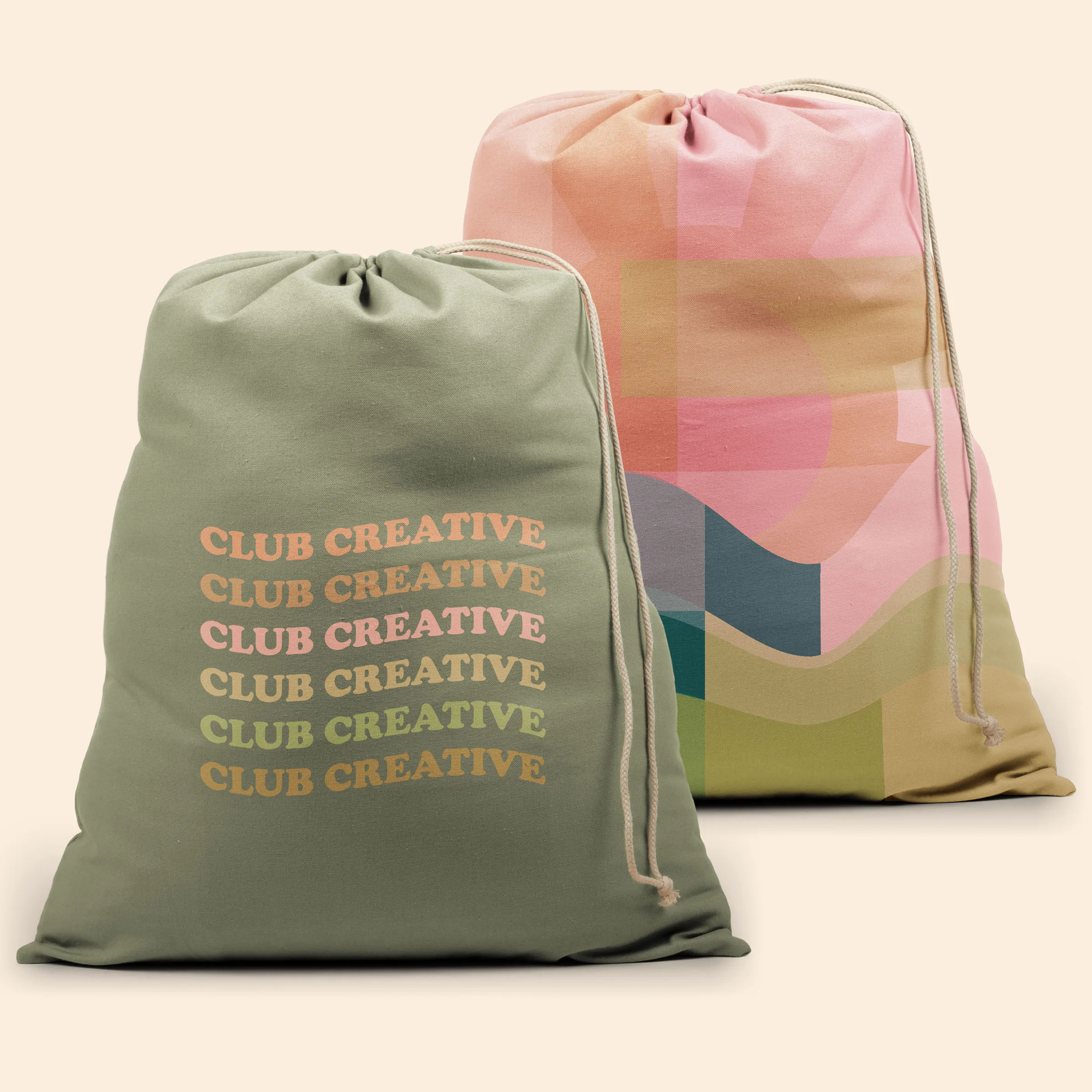Bubbles - 4CP Pigment Dyed Canvas Tote