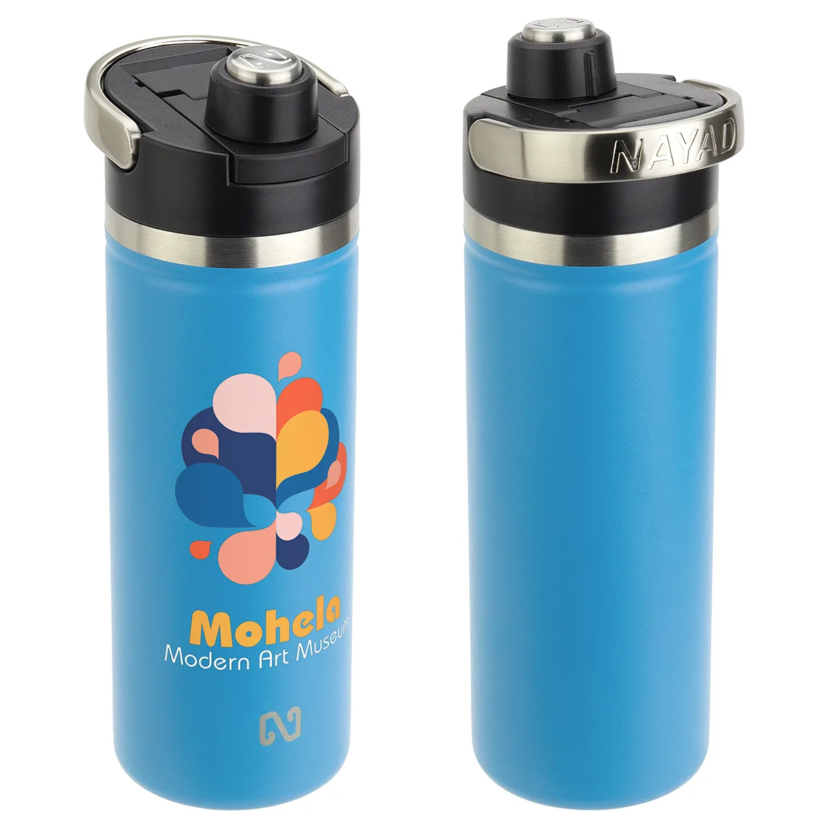 NAYAD® Traveler 18 oz Stainless Double-wall Bottle with Twist-Top Spout view 5