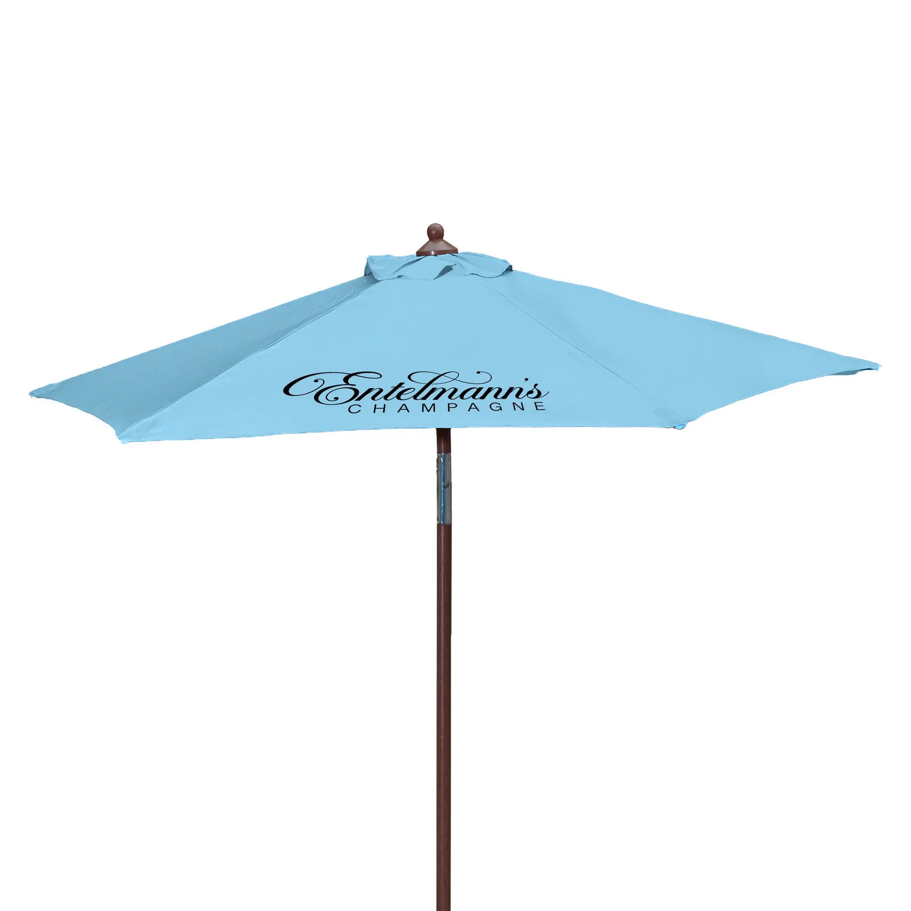 7' Wood Look Tilting Market Umbrella Kit (1 Imprint) view 7