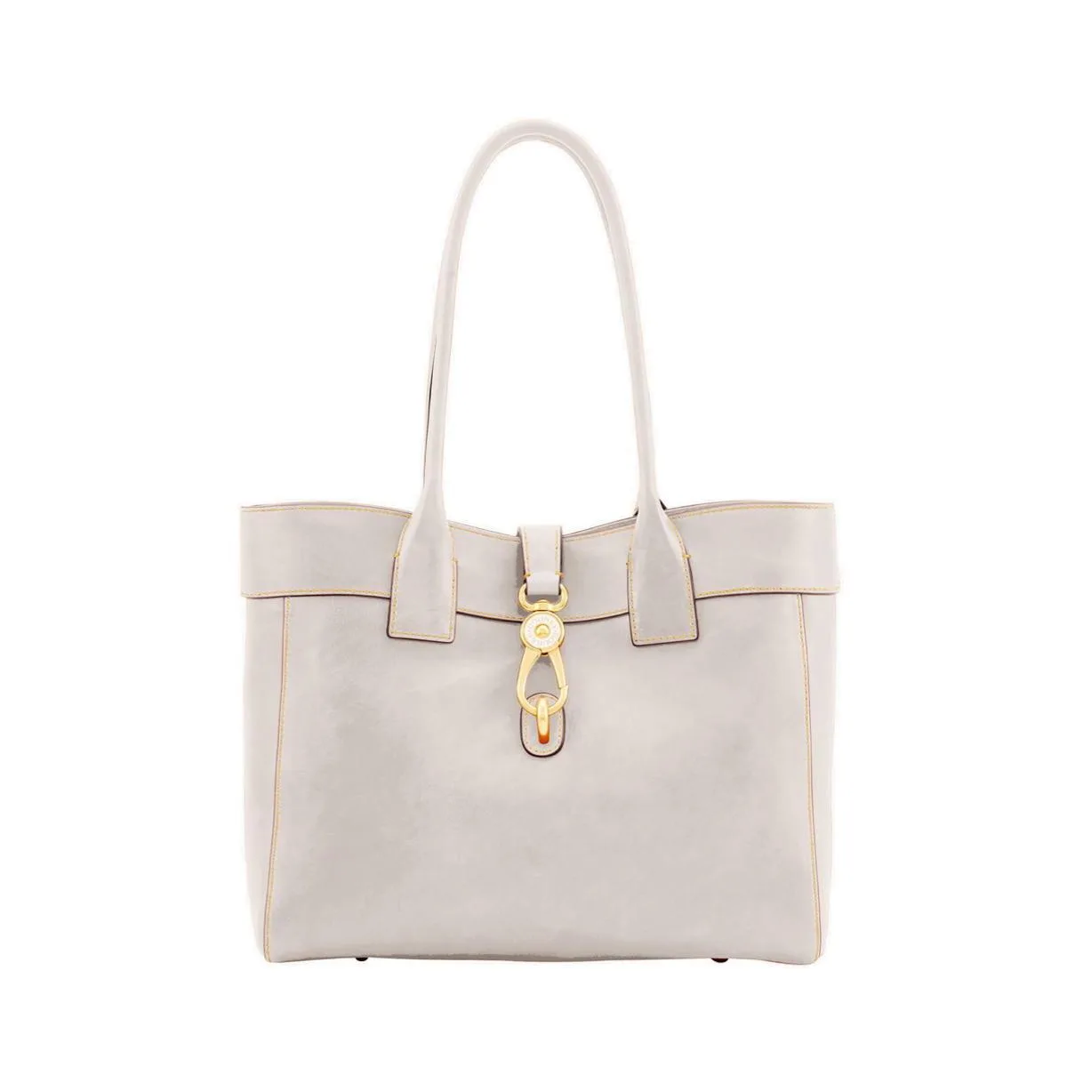 Dooney & Bourke Ecru Florentine Large Amelie Shoulder Bag
