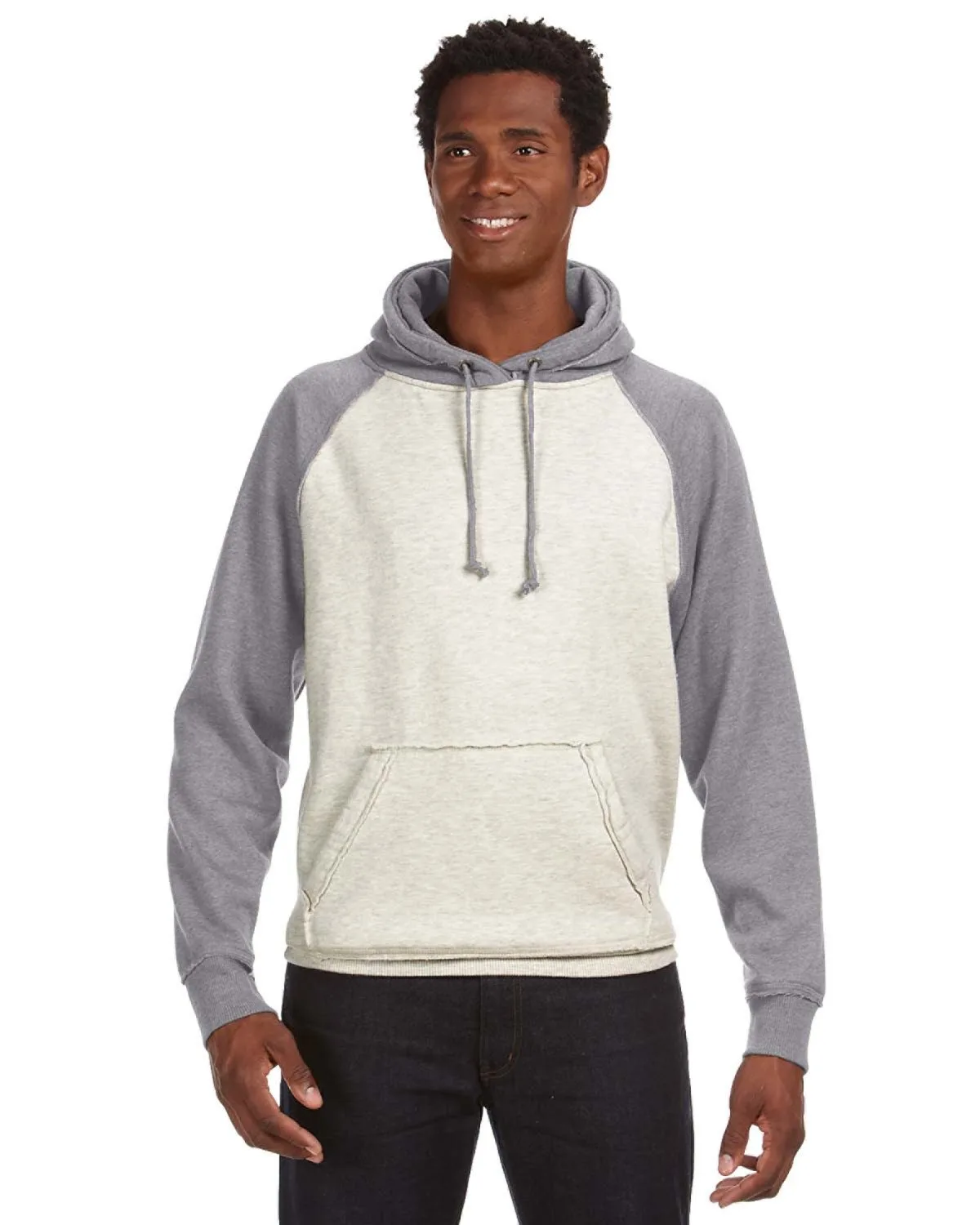 J AMERICA Adult Vintage Heather Pullover Hooded Sweatshirt