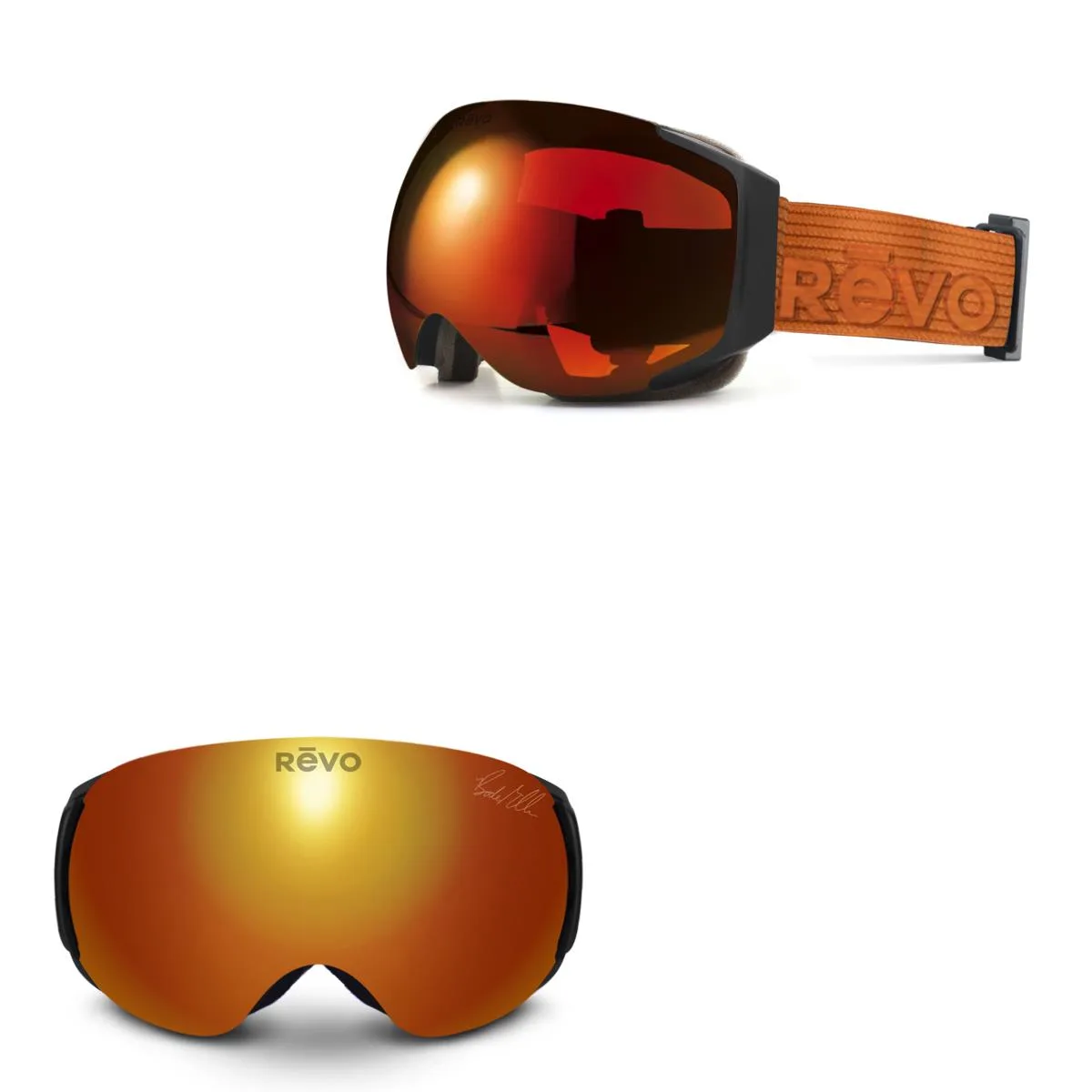 Revo Sunglasses Matte Black Bode Miller No. 8 Goggles