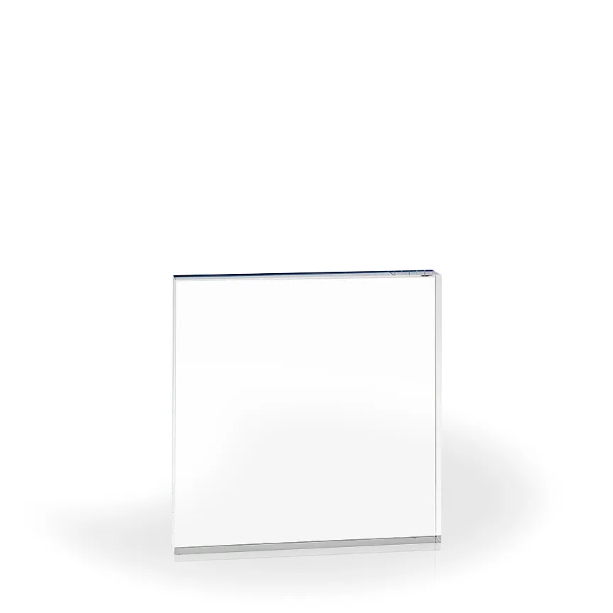 Block Acrylic Paperweight Award - UV Printed view 2