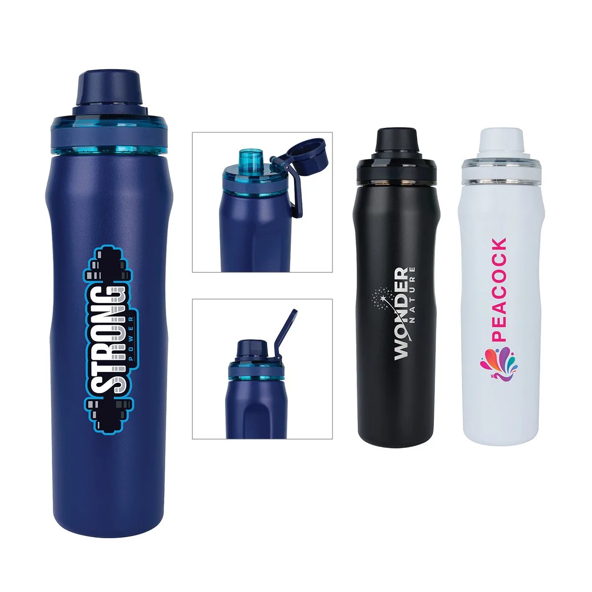 Dominic 22 oz. Double Wall Stainless Steel Water Bottle view 2