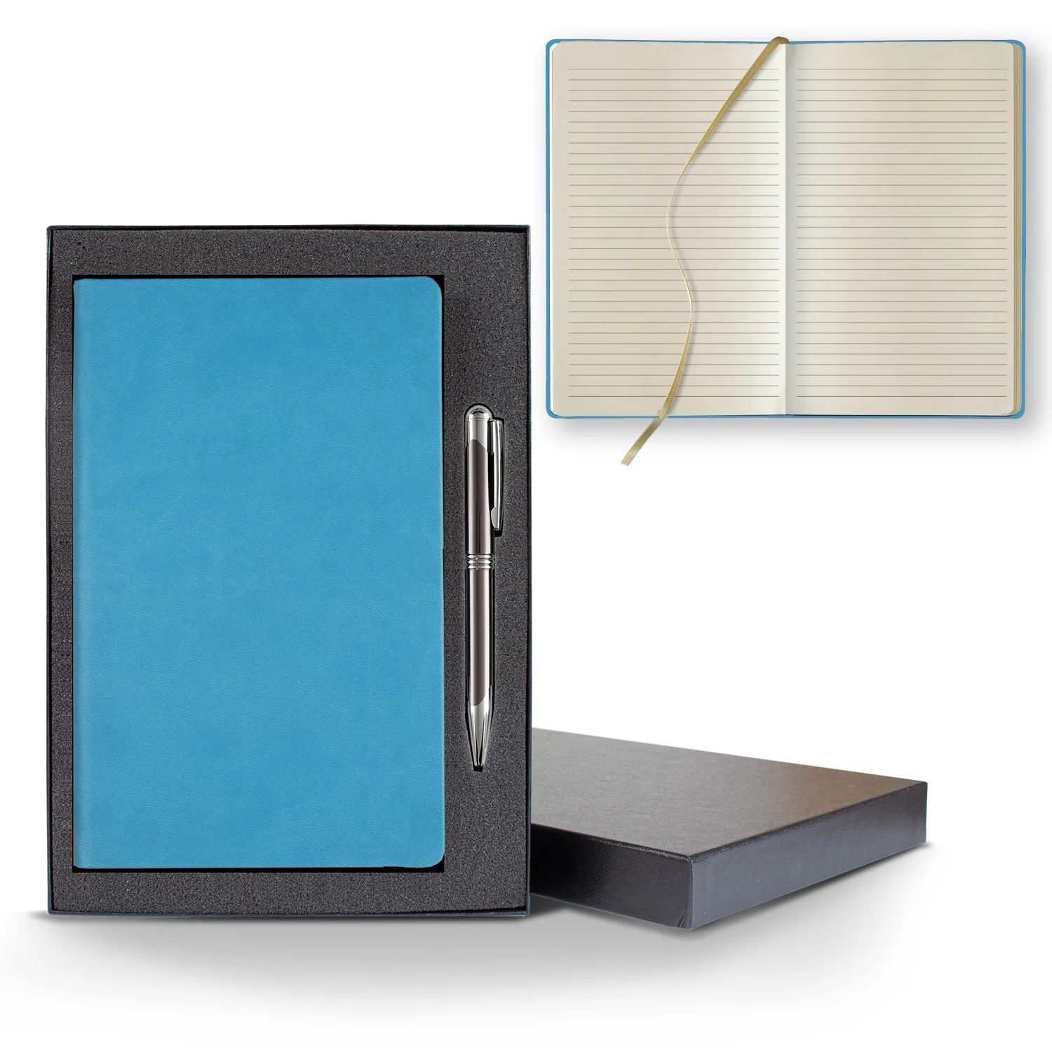 Castelli Tucson Slim Medio Lined Ivory Page Journal Gift Set view 2