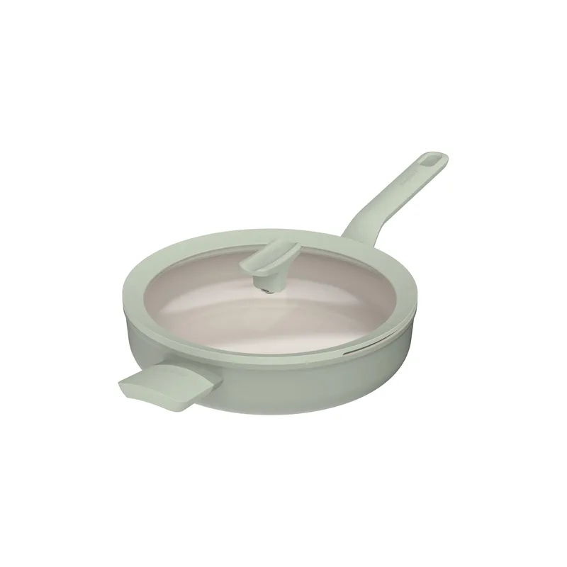 BergHoff Leo Balance Ns Ceramic 3Qt Covered Sauté Pan, 10.5" Recycled Aluminum, Sage