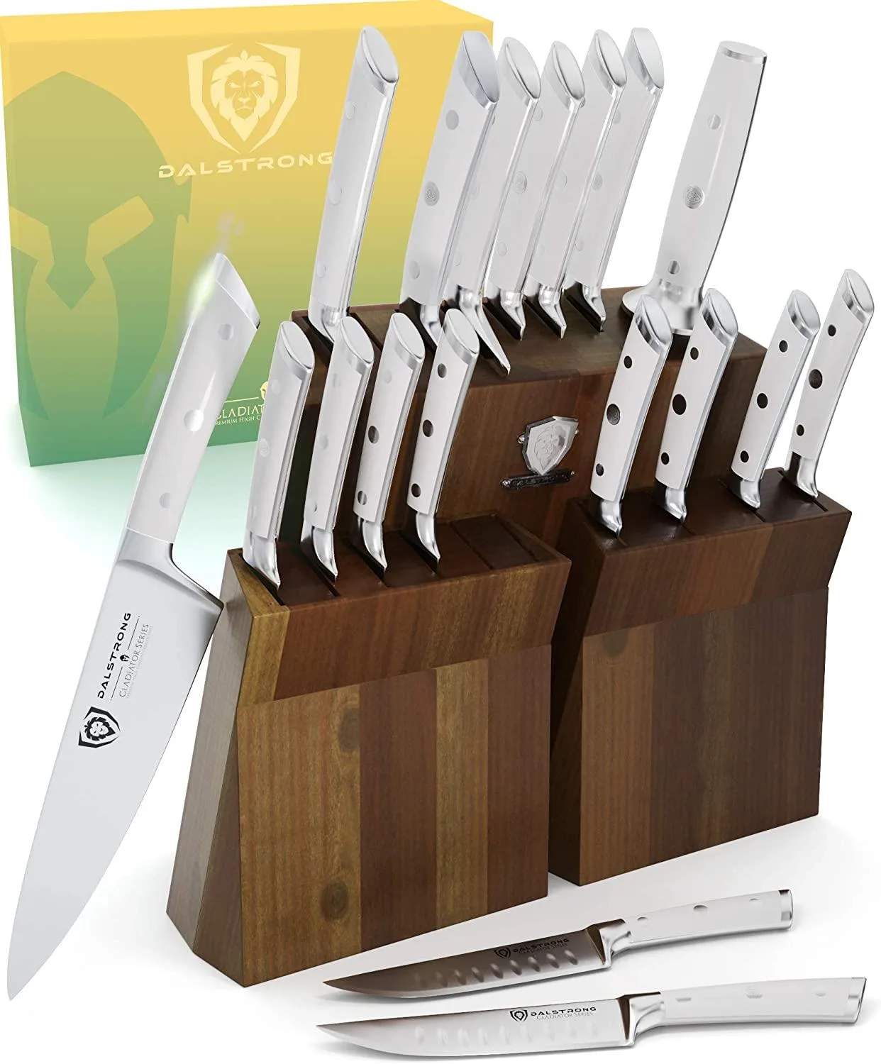 Dalstrong 18-Piece Complete Knife Set With Storage Block - German Steel - Gladiator Series