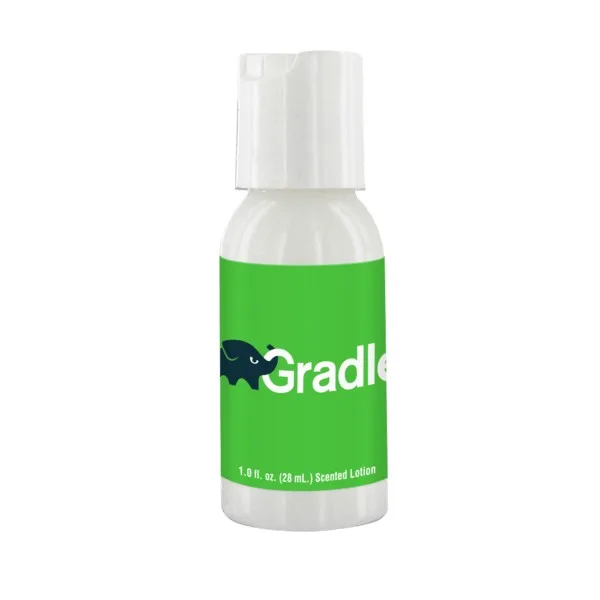 1 oz Lotion in Clear Round Bottle view 4