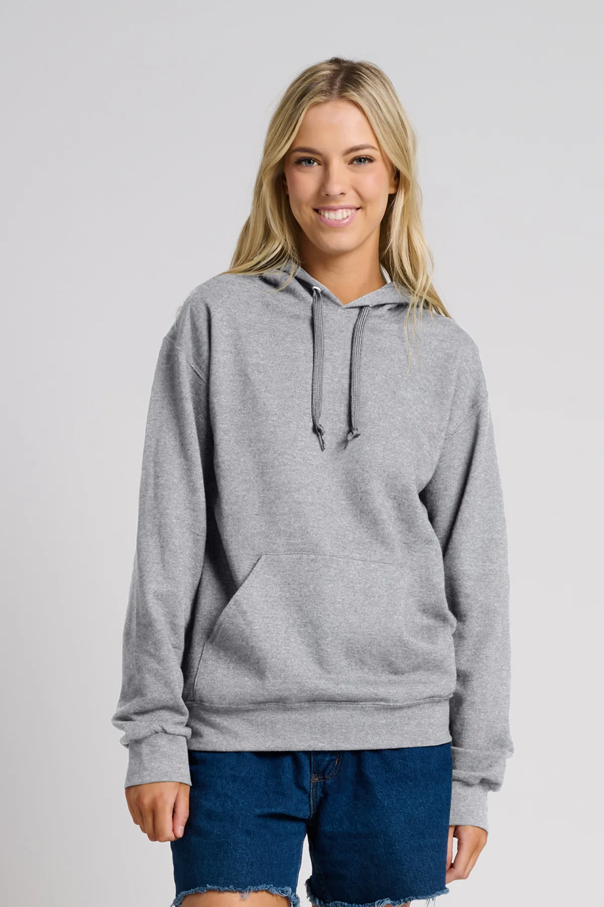 Jerzees Ultimate™ Unisex CVC Ring Spun Hooded Sweatshirt view 5