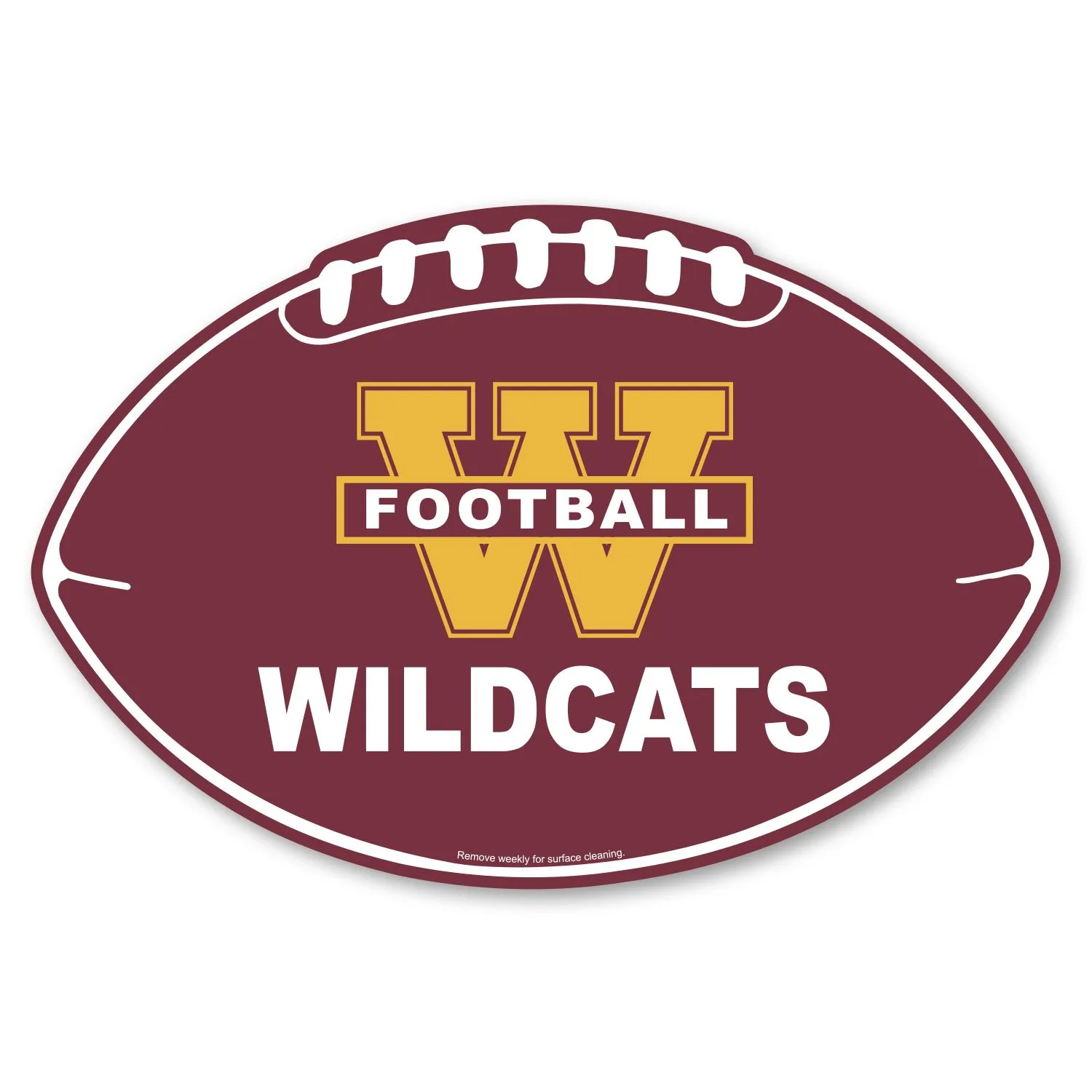 Football Car Sign Magnet