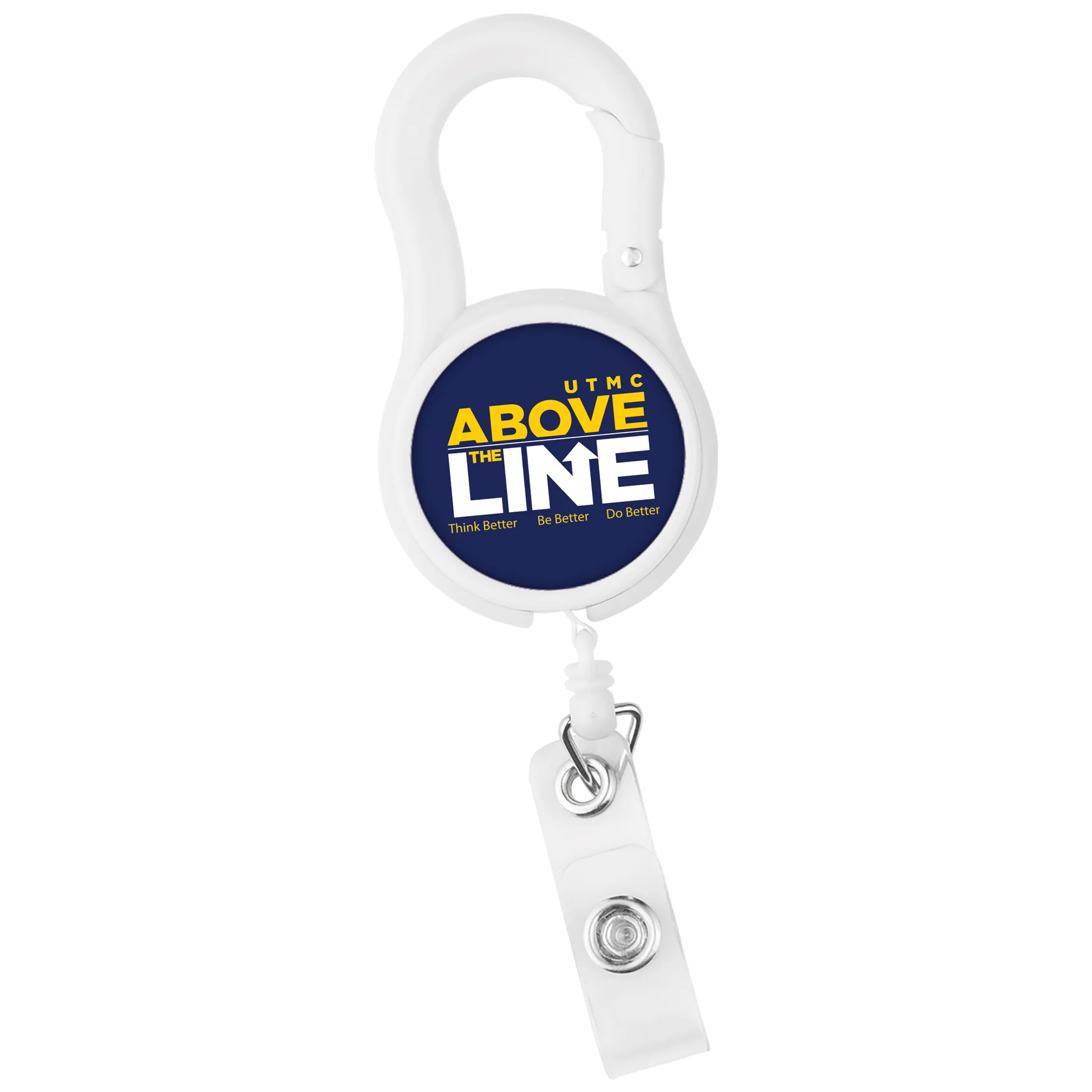 Carabiner Tape Measure Retractable Badge Reel view 3