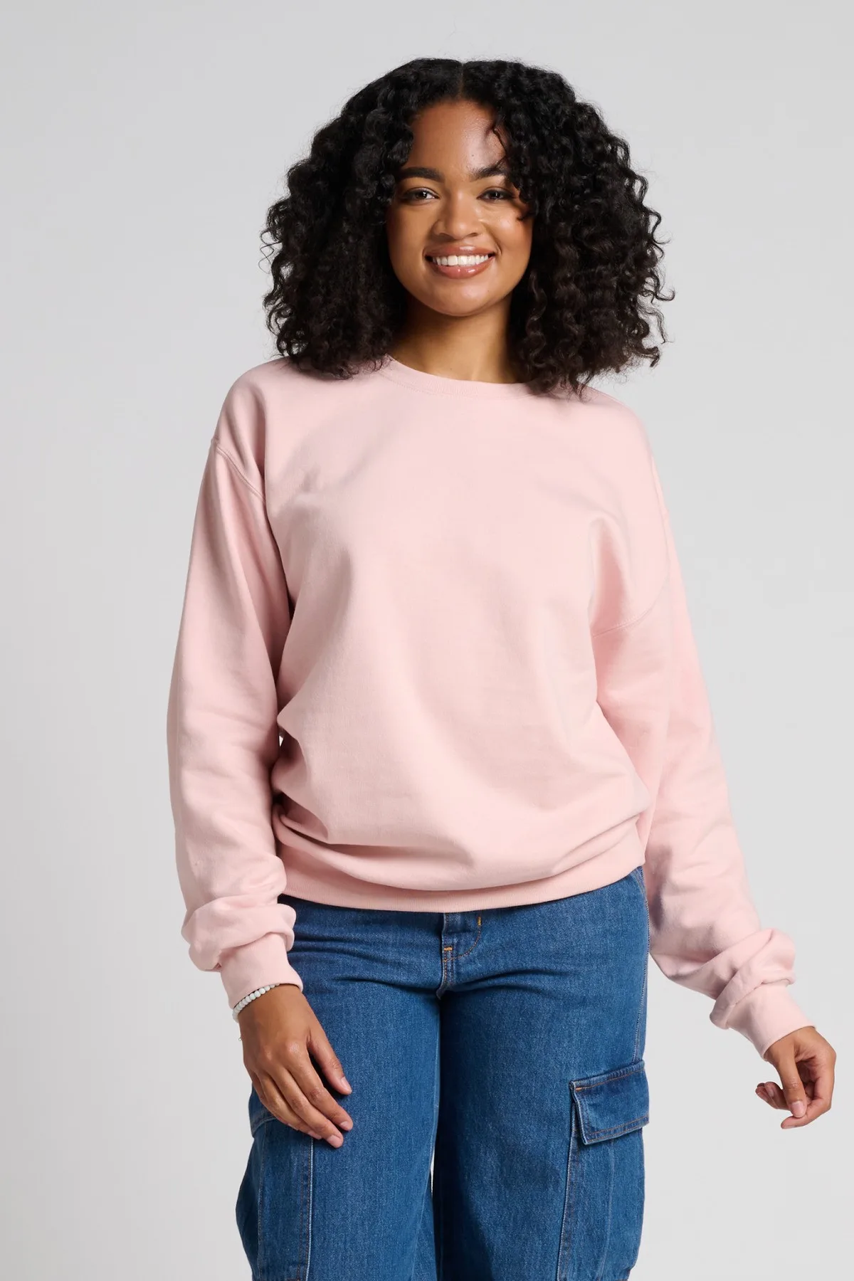 Jerzees Ultimate™ Unisex CVC Ring Spun Crewneck Sweatshirt view 4
