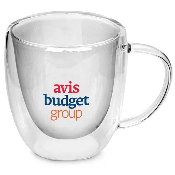 8.5 Oz. Double Wall Glass Mug view 6