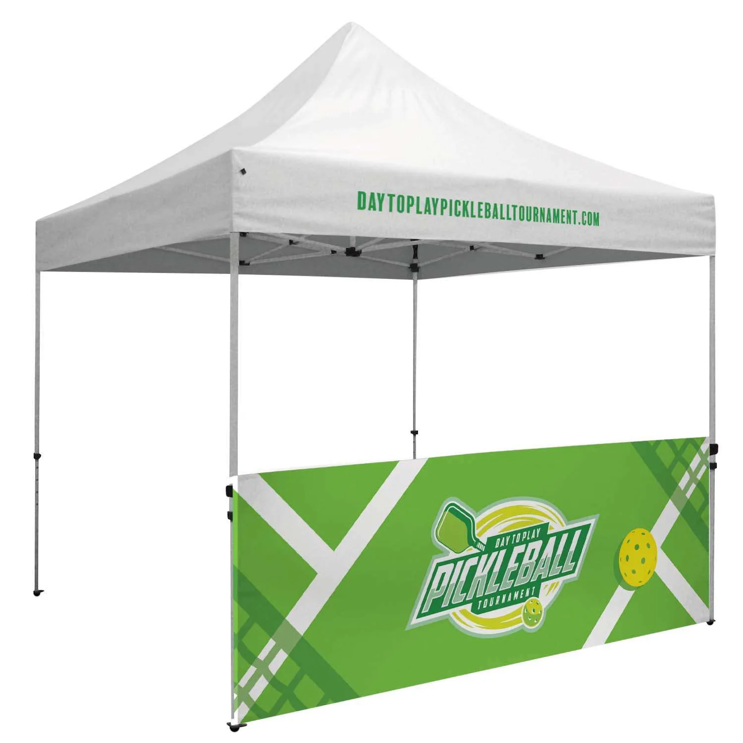 10' Premium Tent Half Wall Kit (UV-Printed, Single-Sided)