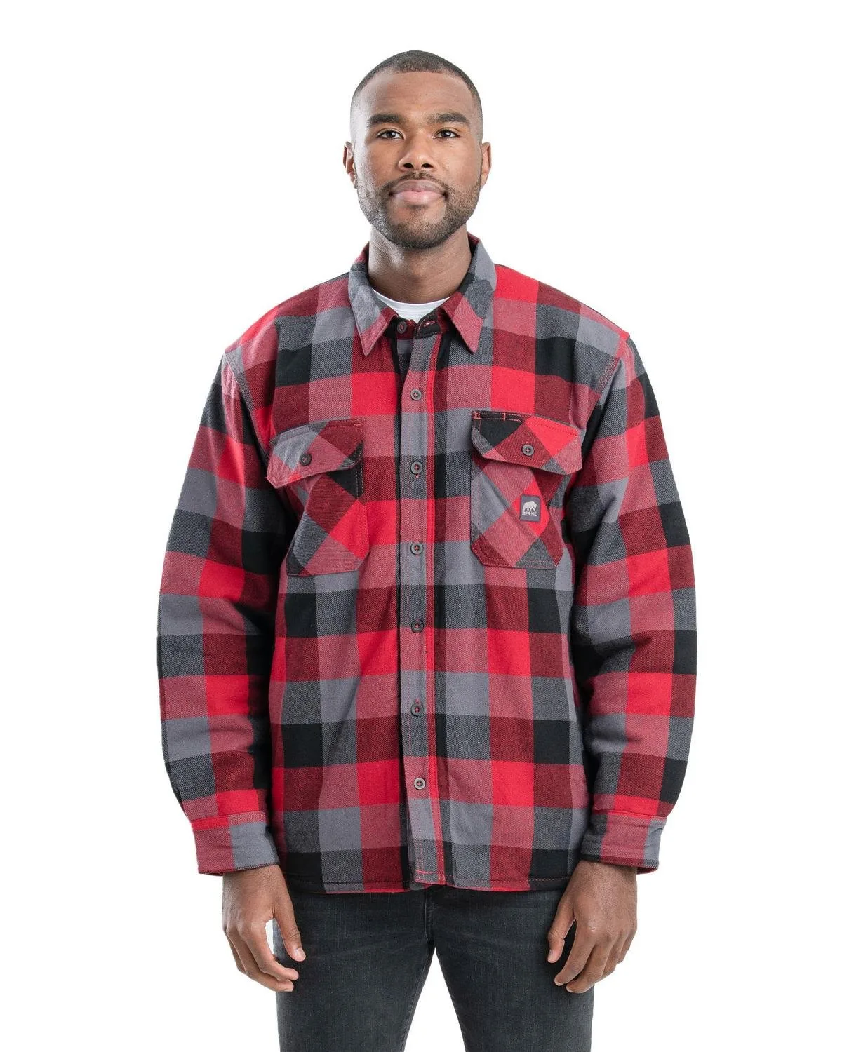 Berne Apparel Men's Timber Flannel Shirt Jacket view 2