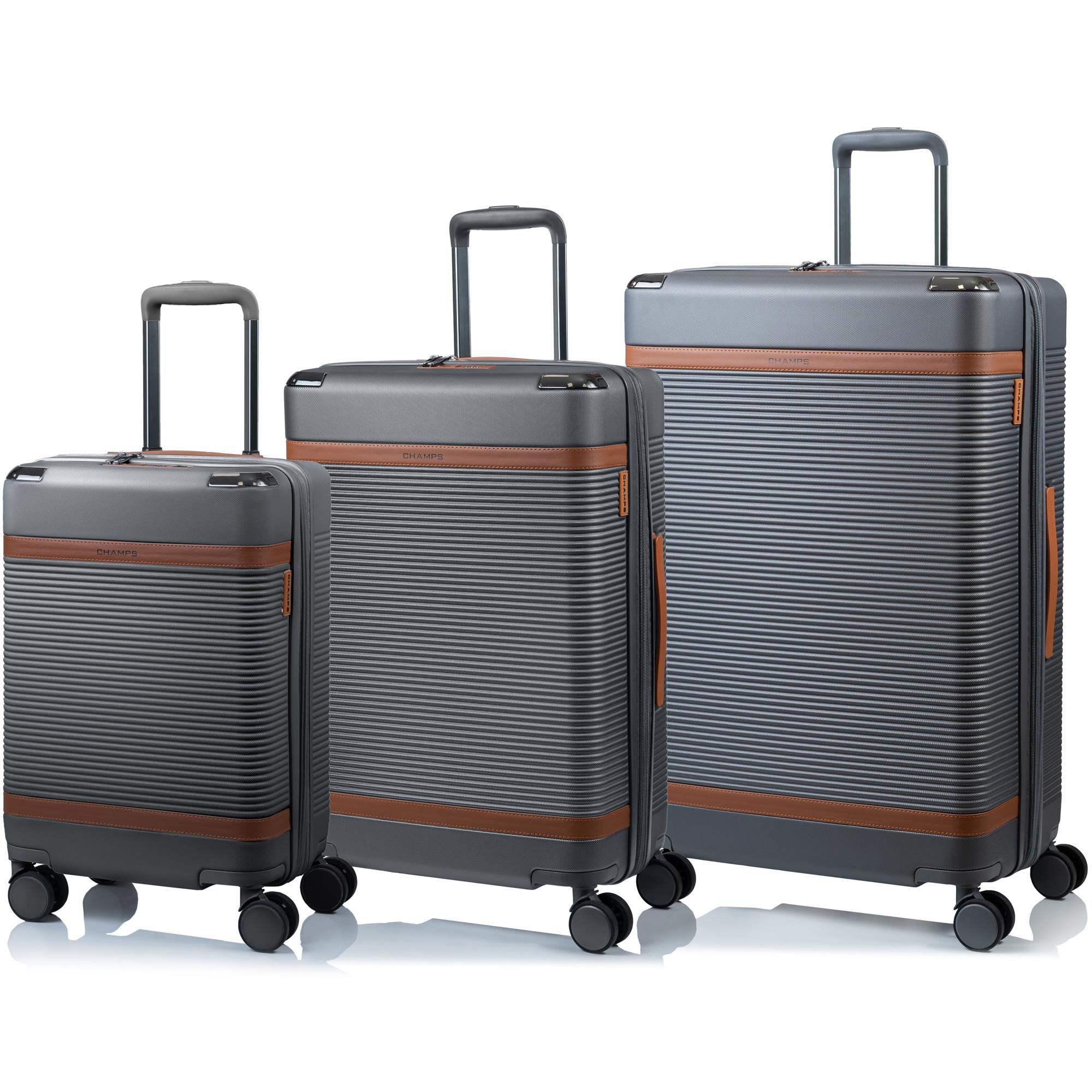 Champs Luggage Vintage Ii Luggage Set Size 3 Pieces - Gray
