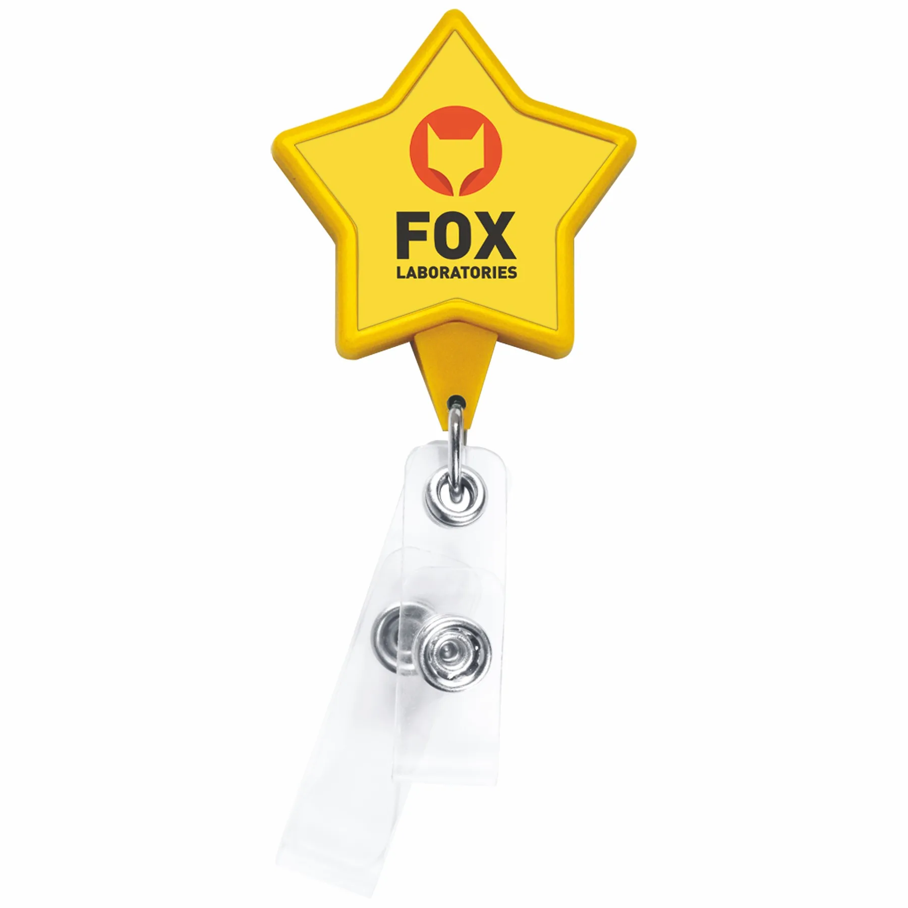 Anti-Microbial Star 2 Strap Retractable Badge Reel view 4