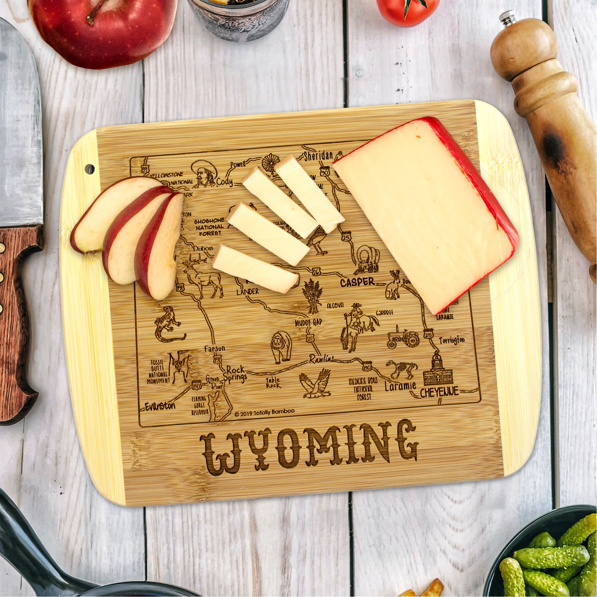 A Slice of Life Wyoming Serving & Cutting Board view 2