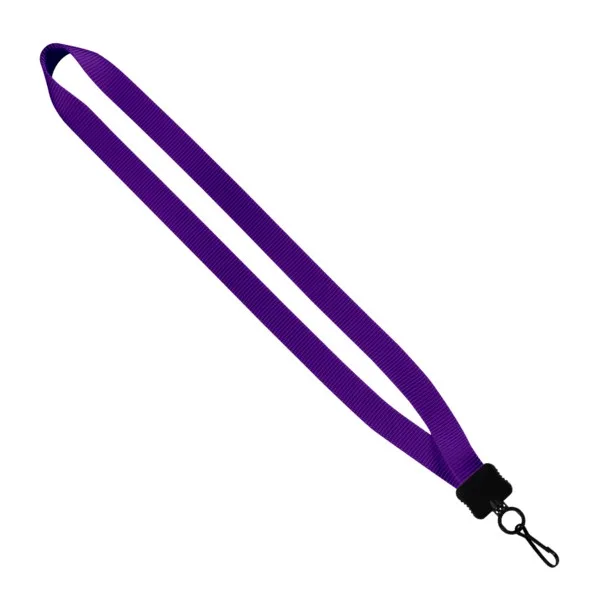 3/4" Smooth Nylon Lanyard with Plastic Clamshell, O-Ring & Metal Swivel Sna view 2