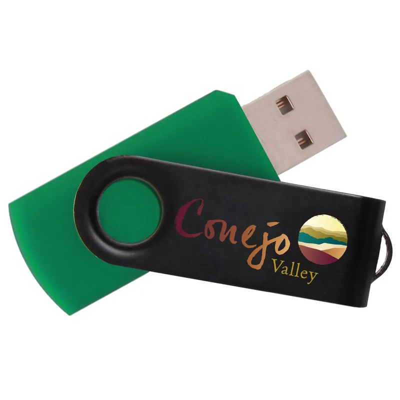 iClick® Black Swivel USB Flash Drive 32GB