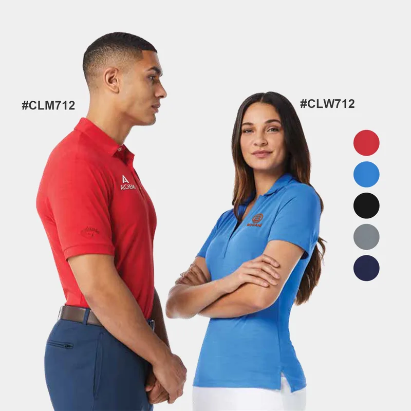 Callaway® Opti-Shield Tonal Performance Men's Polo Shirt with Custom Logo