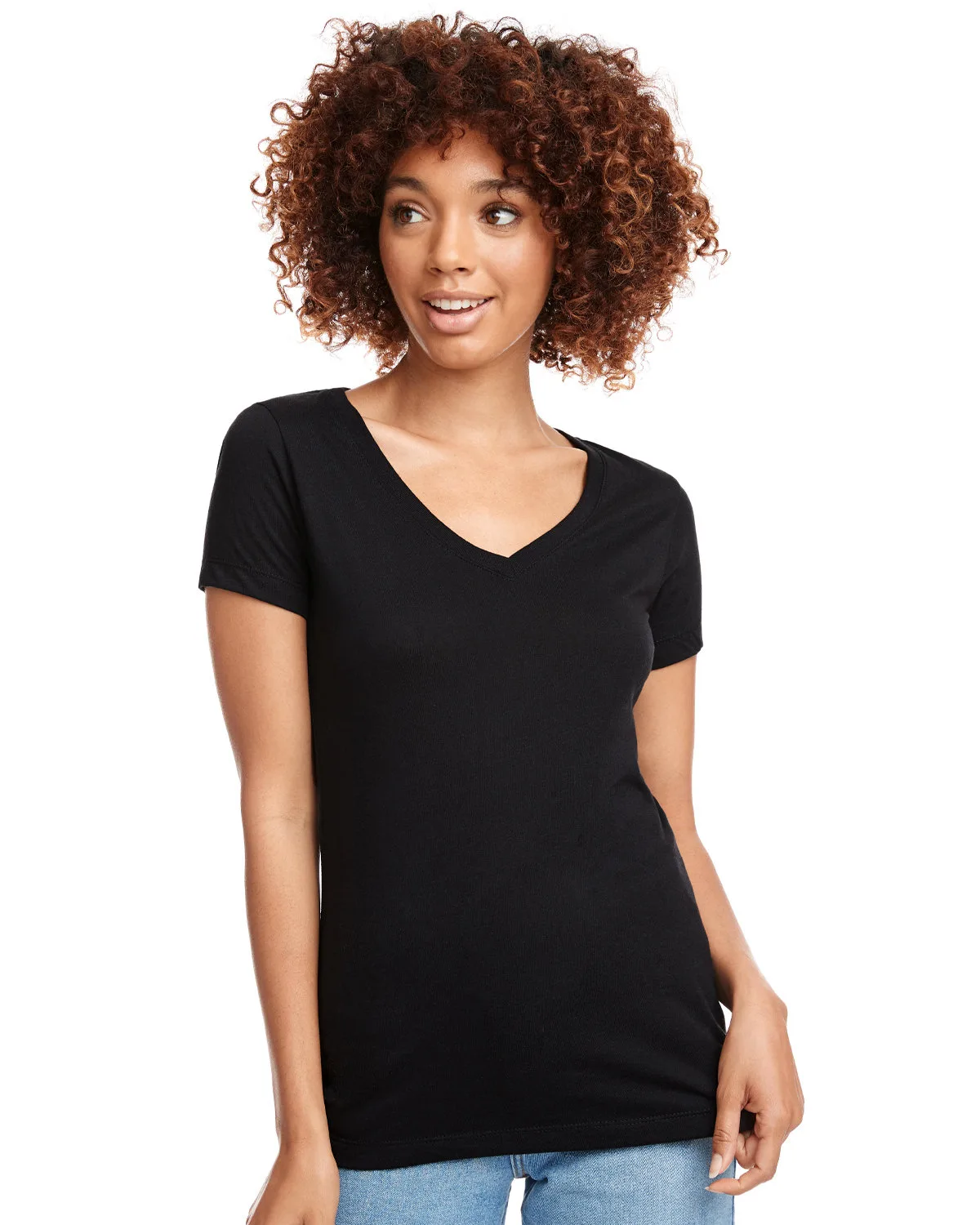 NEXT LEVEL APPAREL Ladies' Ideal V view 3