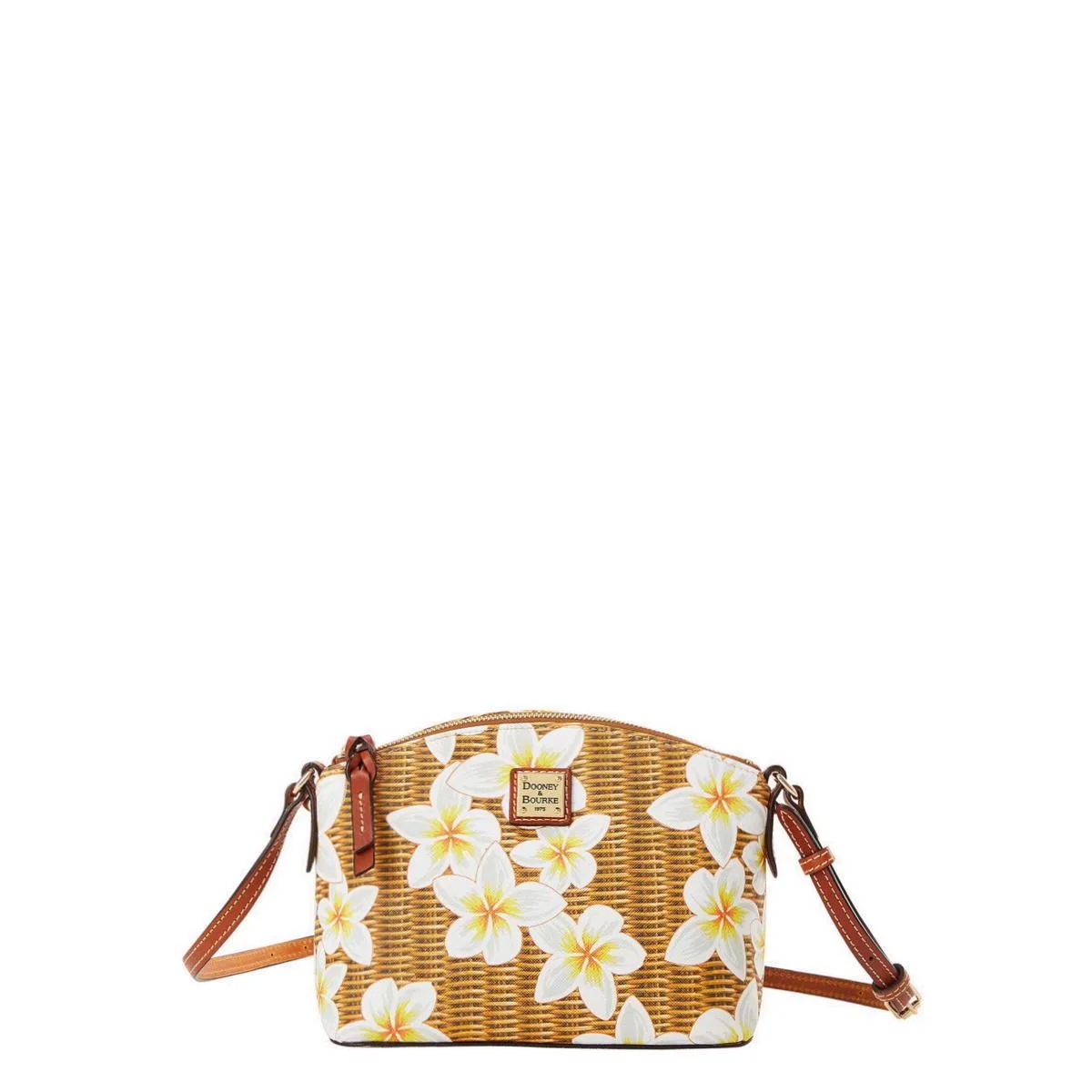 Dooney & Bourke White Plumeria Suki Crossbody