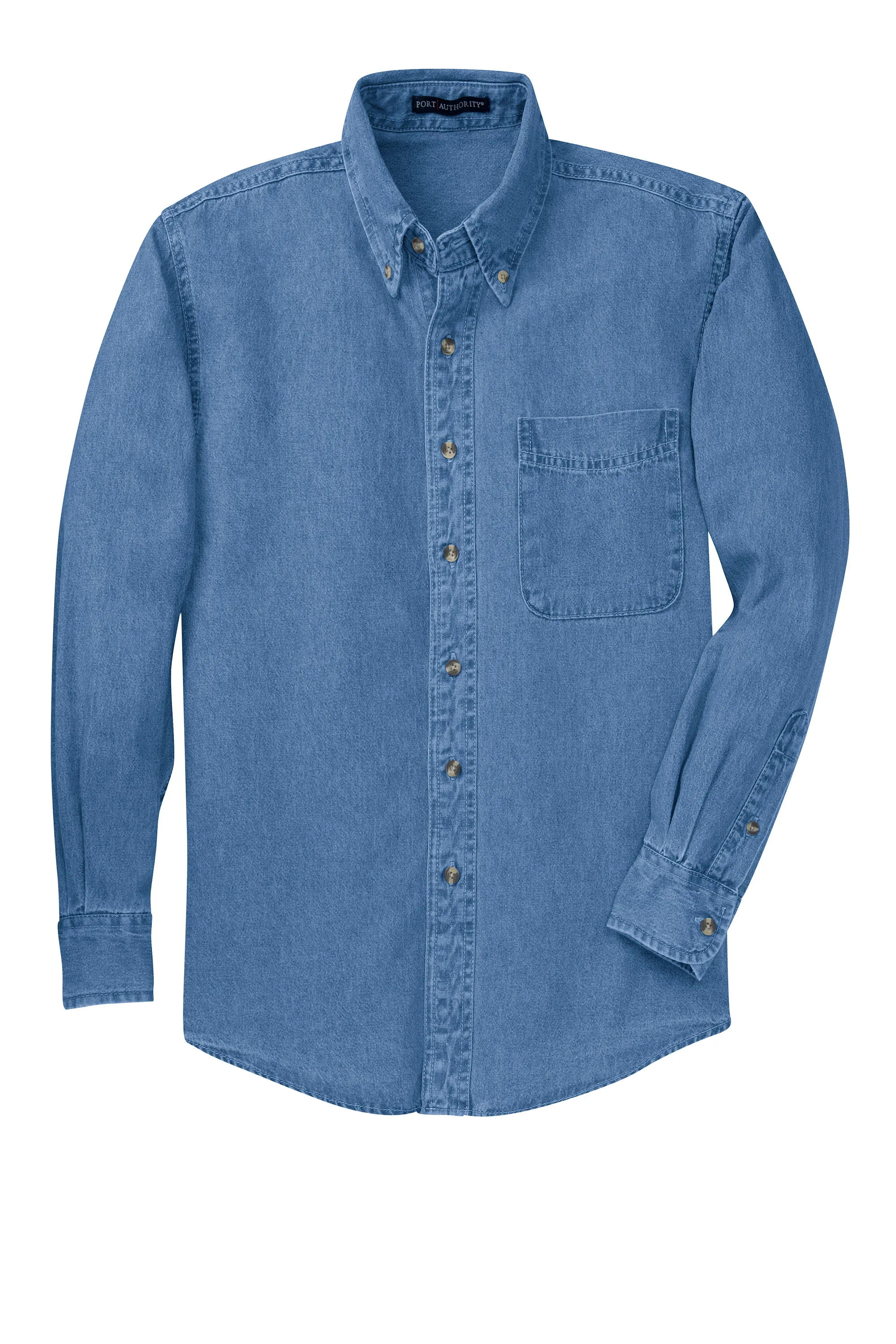 Port Authority® Long Sleeve Denim Shirt.