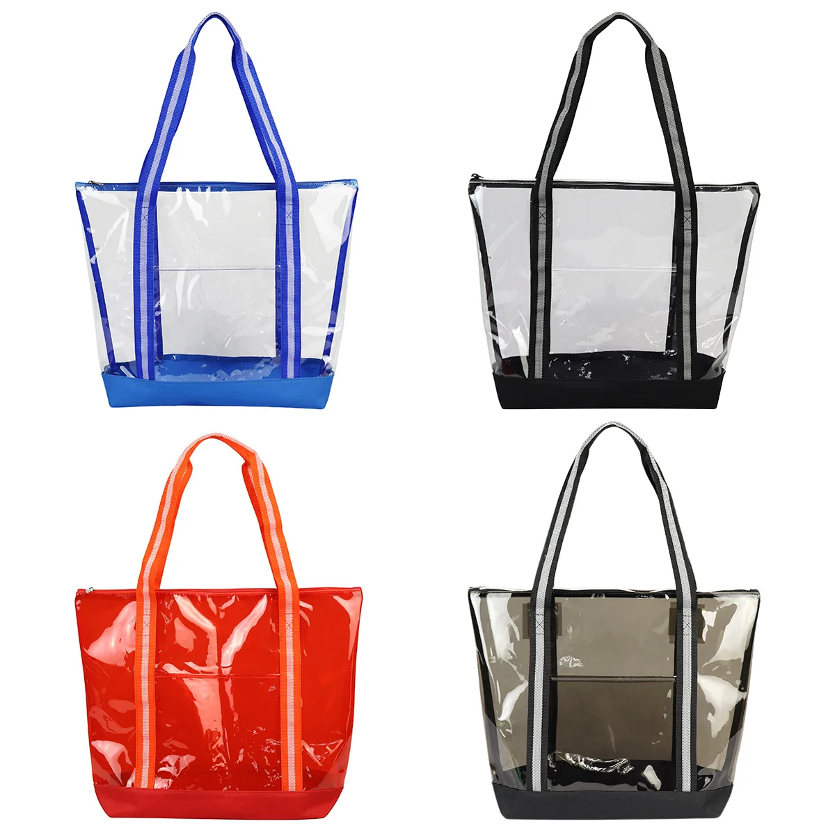 Diamond Clear TPU Zippered Tote view 2