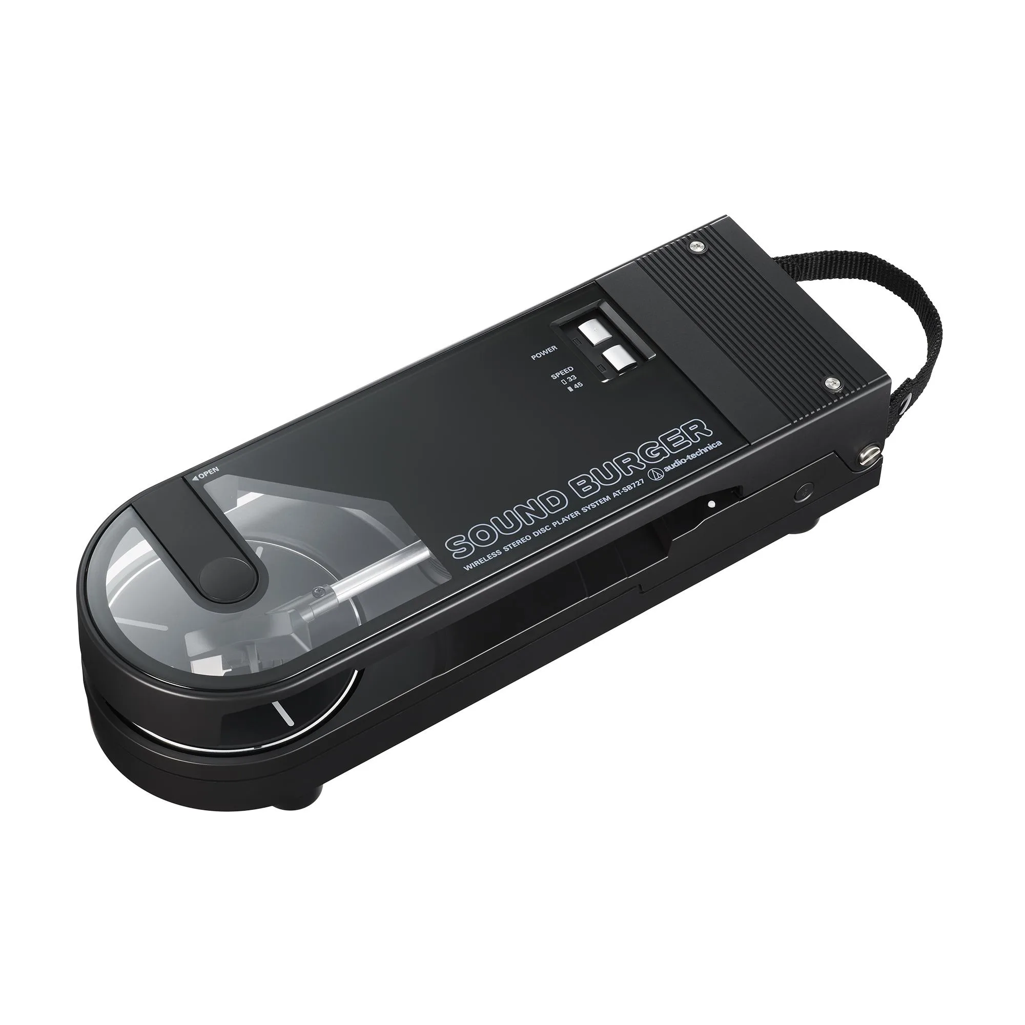 Audio-Technica Sound Burger Portable Bluetooth Turntable - Black