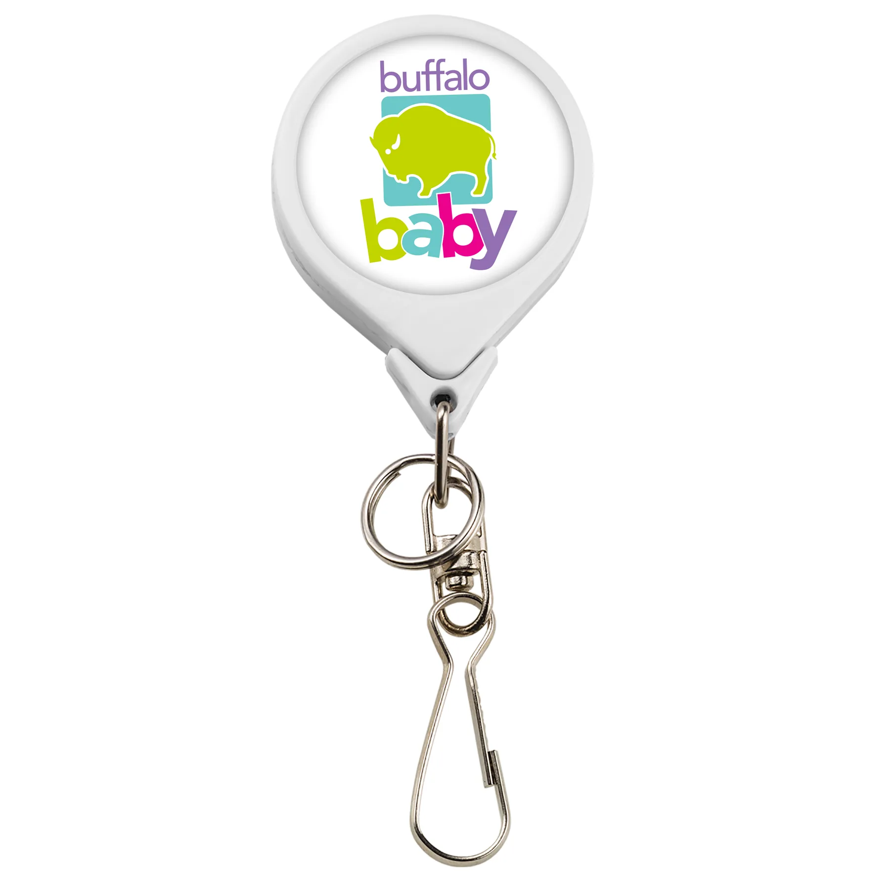 Bamboo Jumbo Round Retractable Badge Reel view 7