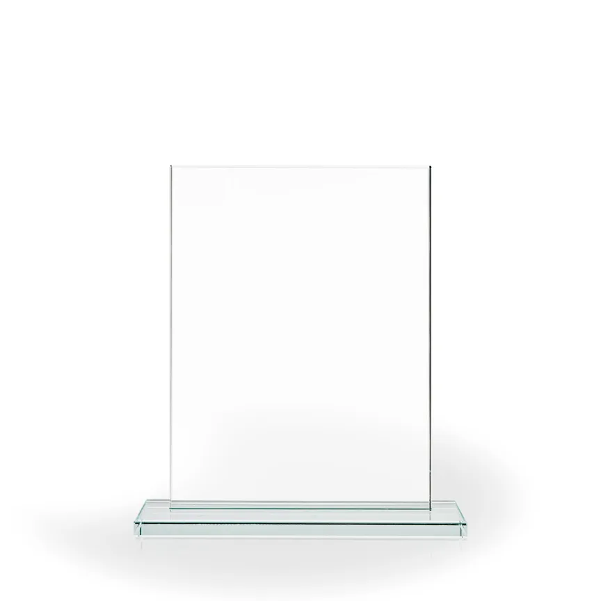 Acclaim Glass Rectangle with Base, Large - UV Printed view 2