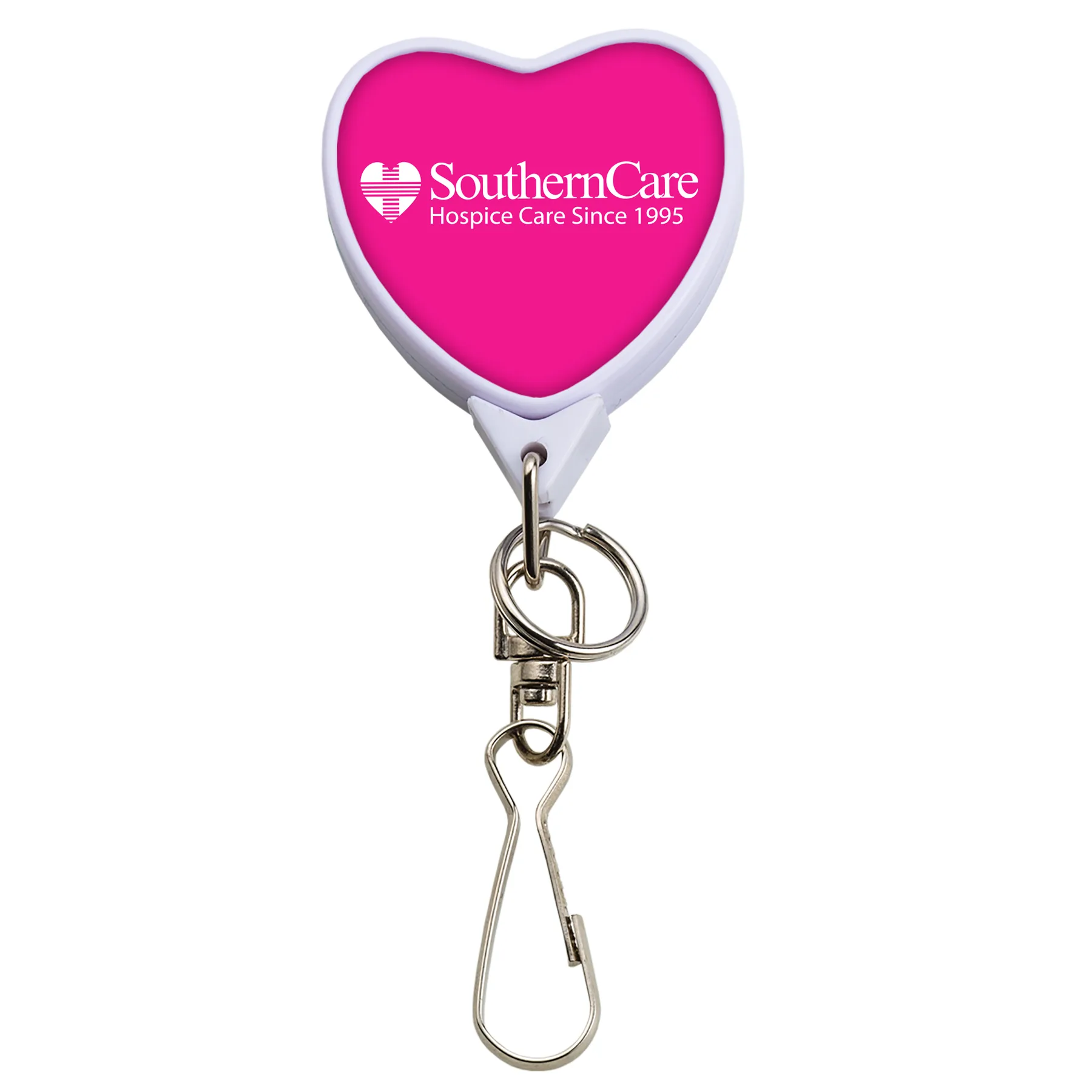 Bamboo Jumbo Heart Retractable Badge Reel view 5
