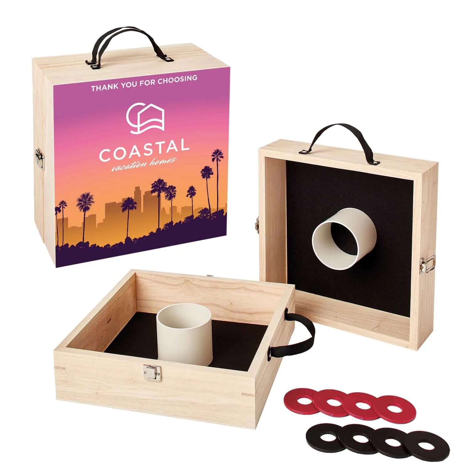 Washer Toss Game Single-Sided with 8 Washers