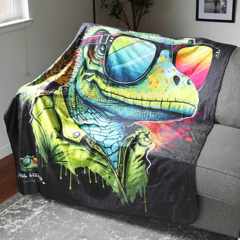 Soft Sublimated Microfiber Blanket - 60 x 50