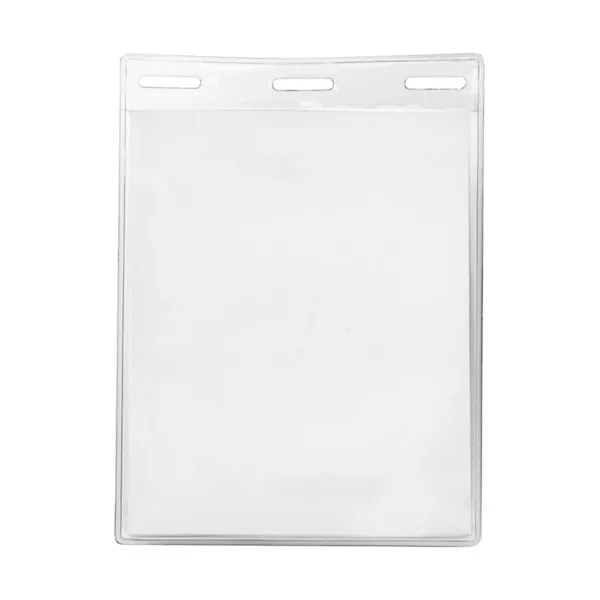 3 5/16" x 4 1/4" Blank Vertical Vinyl Pouch view 2