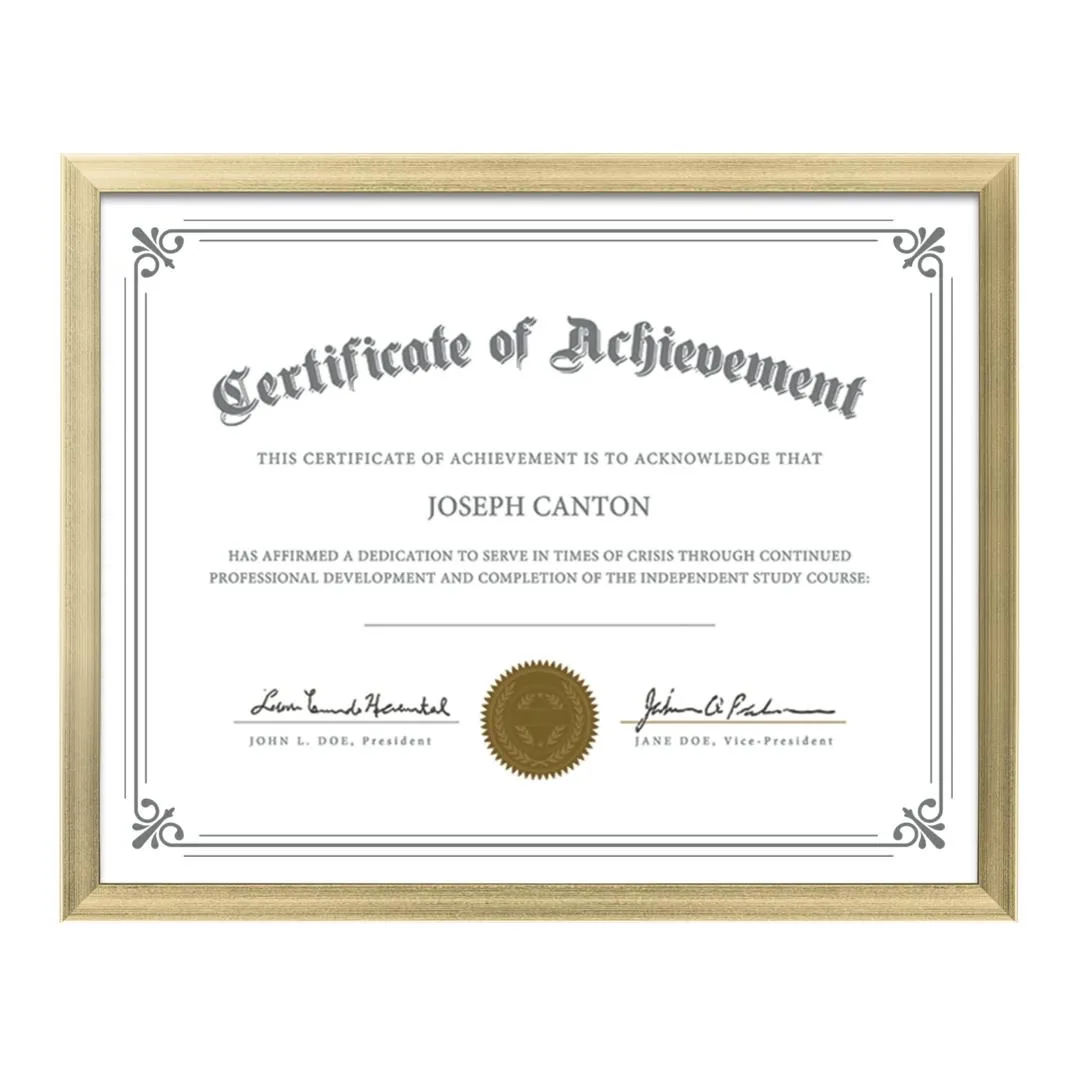 Calais Certificate Frame — Calais Certificate Frame